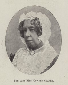 La defunta Mrs Cowden Clarke da English Photographer