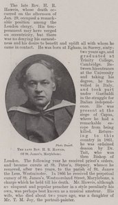 Il defunto Reverendo H R Haweis, di St James, Marylebone da English Photographer
