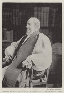 Il defunto Reverendo Lord Arthur Hervey, Vescovo di Bath e Wells da English Photographer