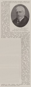 Il defunto Sir Arthur Arnold, eminente esperto della questione agraria da English Photographer