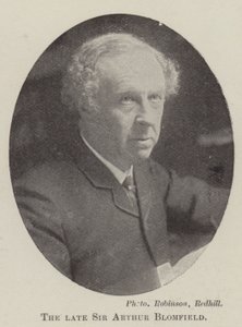 Il defunto Sir Arthur Blomfield da English Photographer