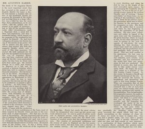 Il defunto Sir Augustus Harris da English Photographer