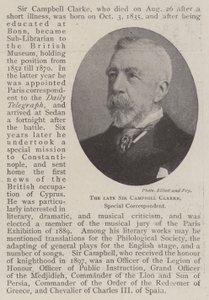 Il defunto Sir Campbell Clarke, corrispondente speciale