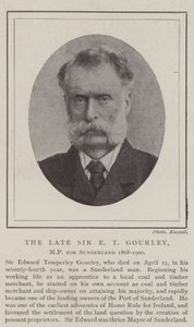 Il Defunto Sir E T Gourley, MP per Sunderland 1868-1900