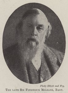 Il defunto Sir Frederick Milbank, baronetto da English Photographer
