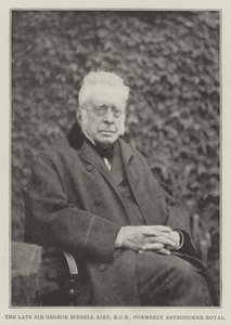Il defunto Sir George Biddell Airy, ex astronomo reale da English Photographer