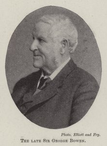 Il defunto Sir George Bowen da English Photographer