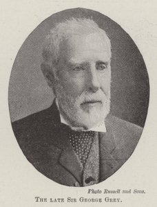 Il defunto Sir George Grey da English Photographer