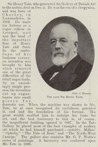 Il defunto Sir Henry Tate da English Photographer