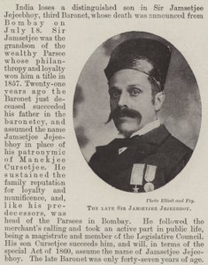 Il defunto Sir Jamsetjee Jejeebhoy