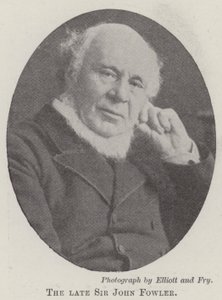 Il defunto Sir John Fowler da English Photographer
