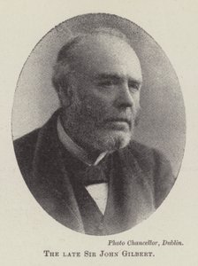 Il defunto Sir John Gilbert da English Photographer