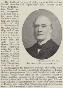 Il defunto Sir Rutherford Alcock