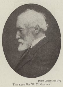 Il defunto Sir W D Geddes da English Photographer