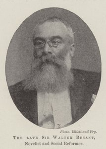 Il defunto Sir Walter Besant, romanziere e riformatore sociale da English Photographer