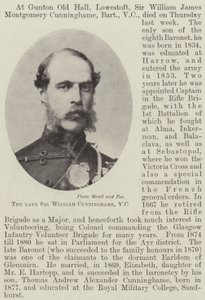 Il defunto Sir William Cunninghame, VC