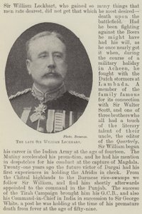 Il defunto Sir William Lockhart da English Photographer
