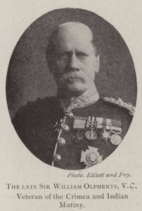 Il defunto Sir William Olpherts, VC, veterano della Crimea e della rivolta indiana da English Photographer