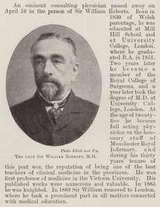 Il defunto Sir William Roberts, MD