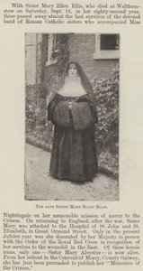 La defunta Suor Mary Ellen Ellis da English Photographer