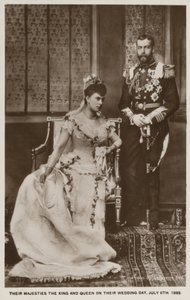 Il matrimonio del Principe George, Duca di York (poi Re Giorgio V), e della Principessa Mary di Teck (poi Regina Mary)