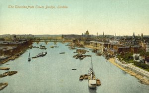 Vista dal Tower Bridge, Londra