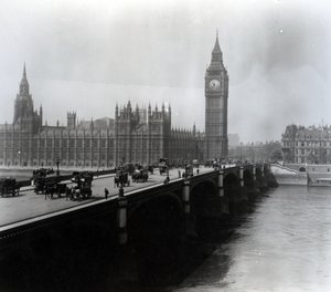 Veduta del Ponte di Westminster e delle Case del Parlamento