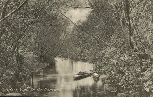 Vista sul fiume Cherwell, Oxford, Oxfordshire da English Photographer