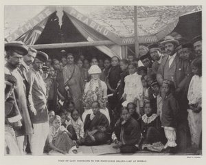 Visita di Lady Northcote al campo sanitario portoghese a Bombay da English Photographer