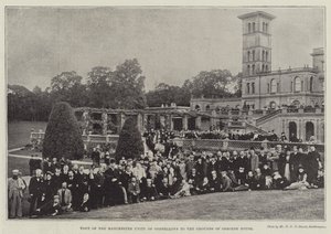 Visita della Manchester Unity of Oddfellows ai giardini di Osborne House