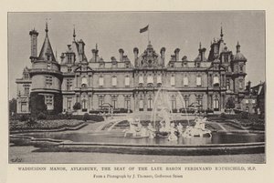 Waddesdon Manor, Aylesbury, la residenza del defunto Barone Ferdinand Rothschild, MP da English Photographer