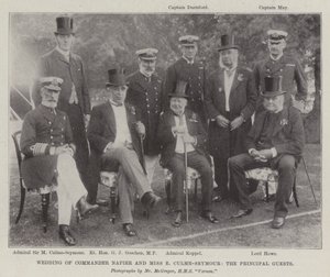 Matrimonio del comandante Napier e Miss E Culme-Seymour, gli ospiti principali da English Photographer