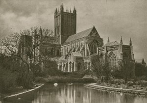 Cattedrale di Wells, dal Laghetto del Cigno da English Photographer