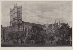 Abbazia di Westminster, dal giardino del Decano da English Photographer