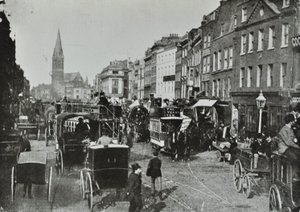 Whitechapel High Street, vista verso est, 1890