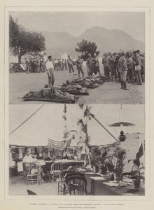 Ospedale di Wynberg, arrivo dei feriti dalla colonna di Lord Roberts, la biblioteca da campo