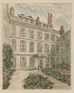 10 Nevills Court, Fetter Lane, Holborn, da uno schizzo del 1890 da English School