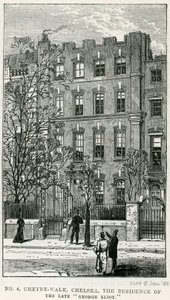 4 Cheyne Walk, Chelsea, la residenza del defunto George Eliot da English School