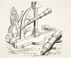 Un cannone del XV secolo, da The National and Domestic History of England di William Hickman Smith Aubrey, pubblicato a Londra, c.1890 da English School