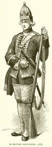 Un granatiere britannico, 1782 da English School