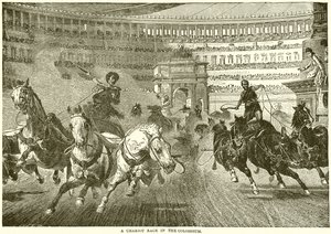 Una corsa di carri nel Colosseo da English School