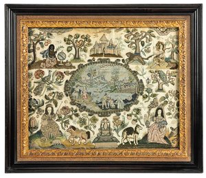 Un quadro di ricamo di Carlo II dell