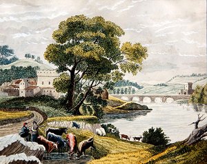 Paesaggio Claudiano, c.1825 da English School