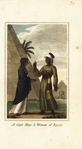 Un uomo e una donna copti d