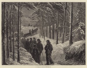 Un funerale in Norvegia (incisione) da English School