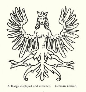 Una arpia esposta e incoronata, versione tedesca da English School
