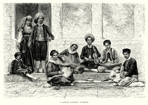 Un concerto ebraico: Tlemcen (incisione)
