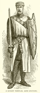Un cavaliere templare, X secolo da English School