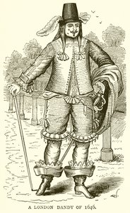 Un Dandy di Londra del 1646 da English School