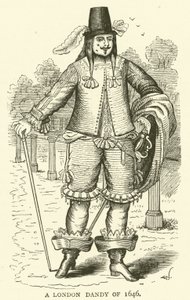 Un dandy londinese del 1646 da English School